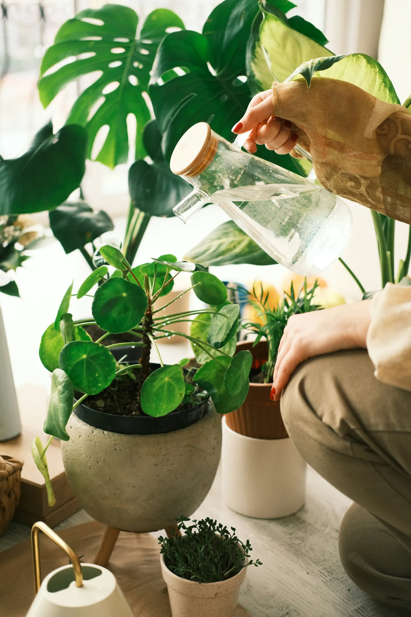 Riego de plantas de interior
